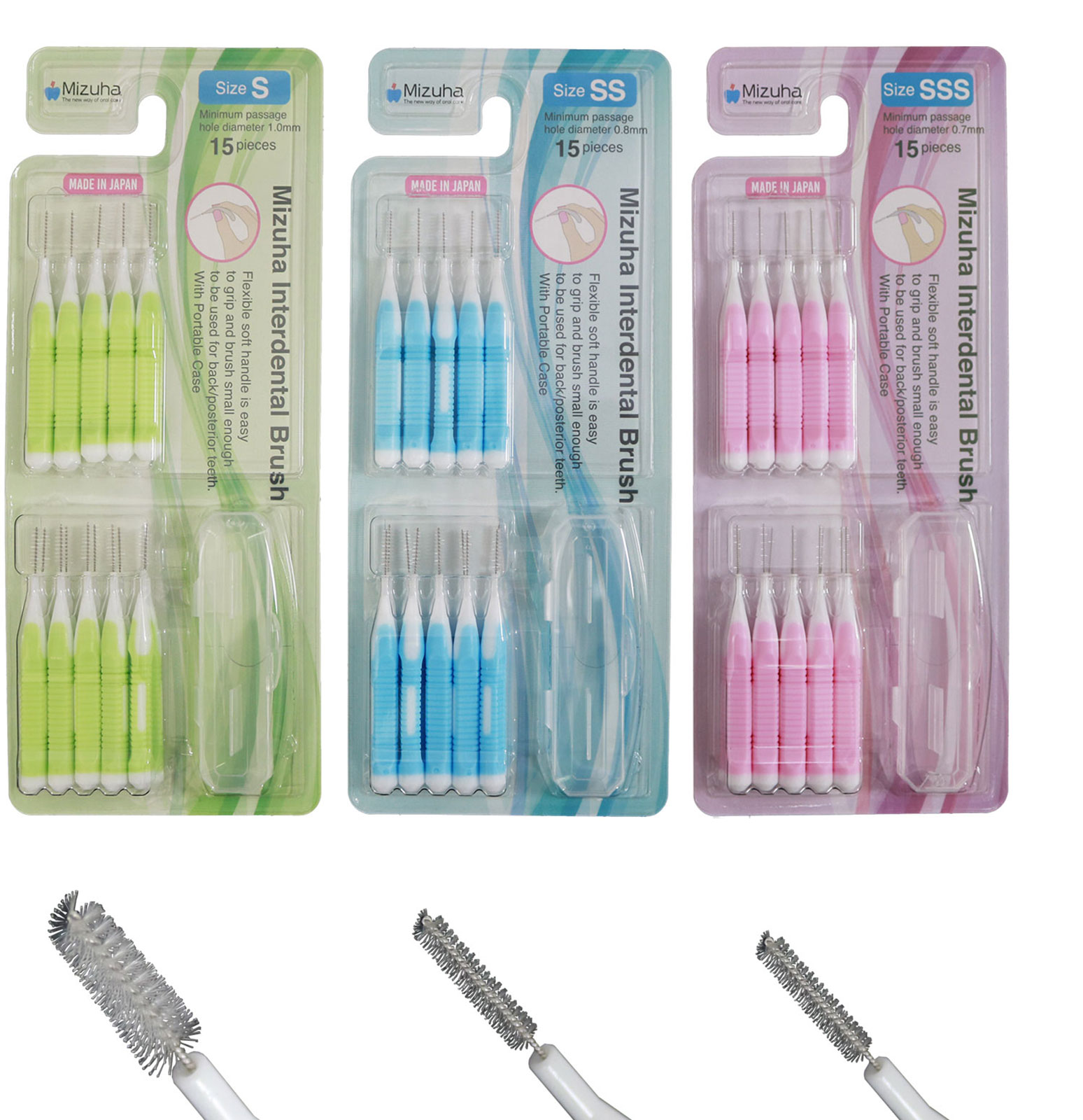 Medzizubná kefka MIZUHA SET 3 bal